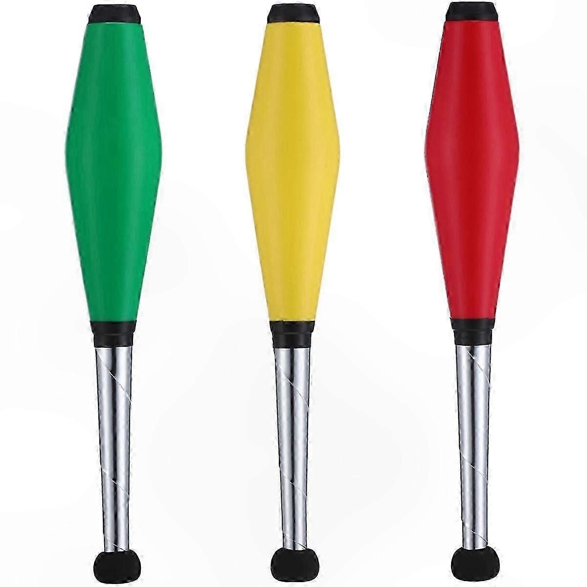 3-Piece Juggling Set for Stage Performance, Durable Juggling Clubs and Sticks for Beginners and Professionals