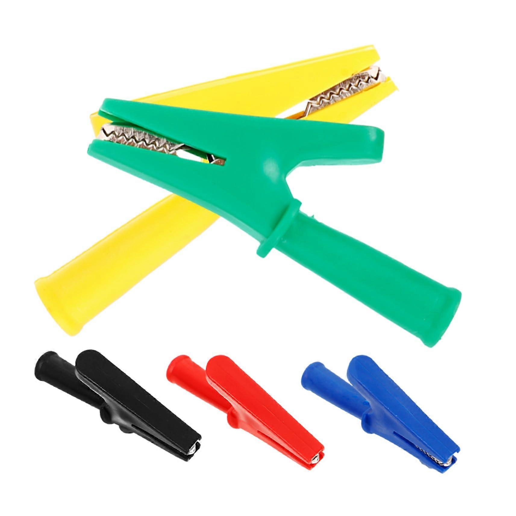 Insulated Crocodile Clips Test Clips Pack Of 5 For Multimeter Electrical Test Set Colourful Industrial Use