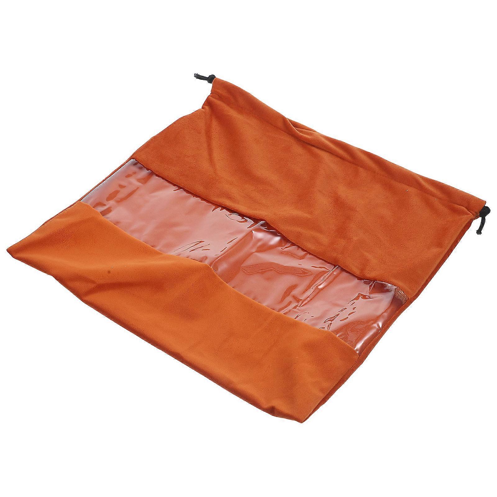 Carrying Case For Hair Dryer Drawstring Storage Bag Outdoor Use Coffee 32x28x0.6cm Travel Convenience 1Set