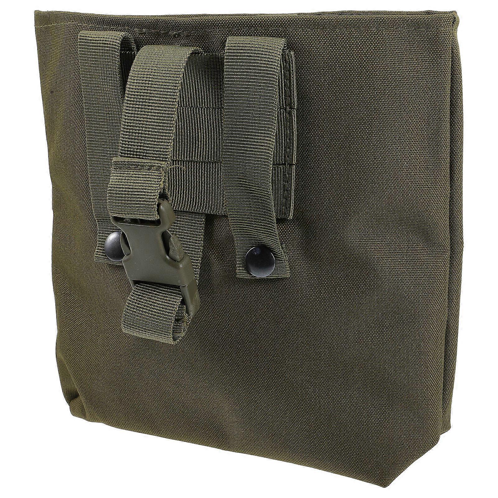 Olive Green Tactical Waist Bag with Large Storage Space and Foldable Design for Convenient Tool Storage 5.5 x 4.5 x 2.5 inches