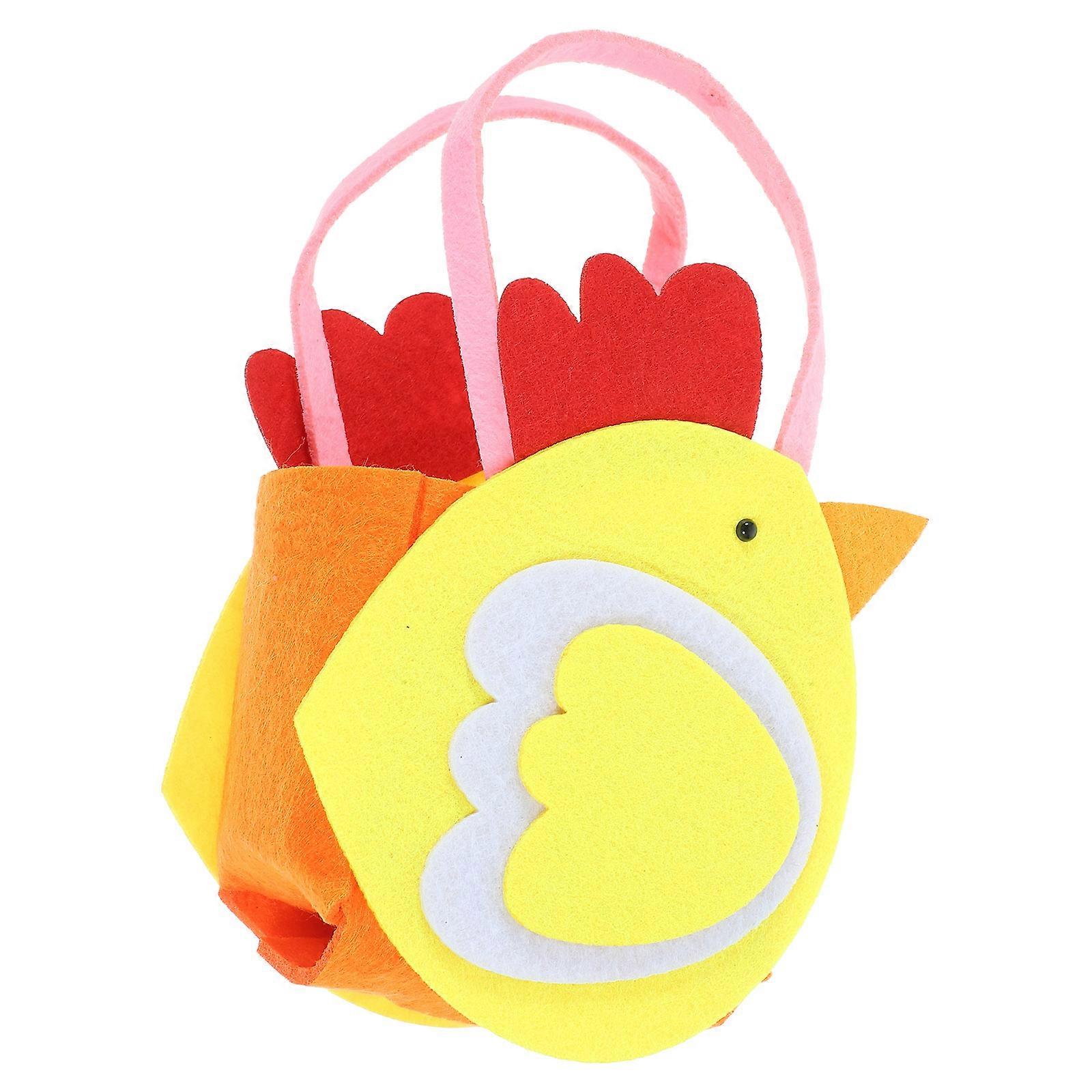 Easter Party Favors Bag Rectangular Simple Design Candy Bag Yellow 21.00X12.50X7.00CM 1Set