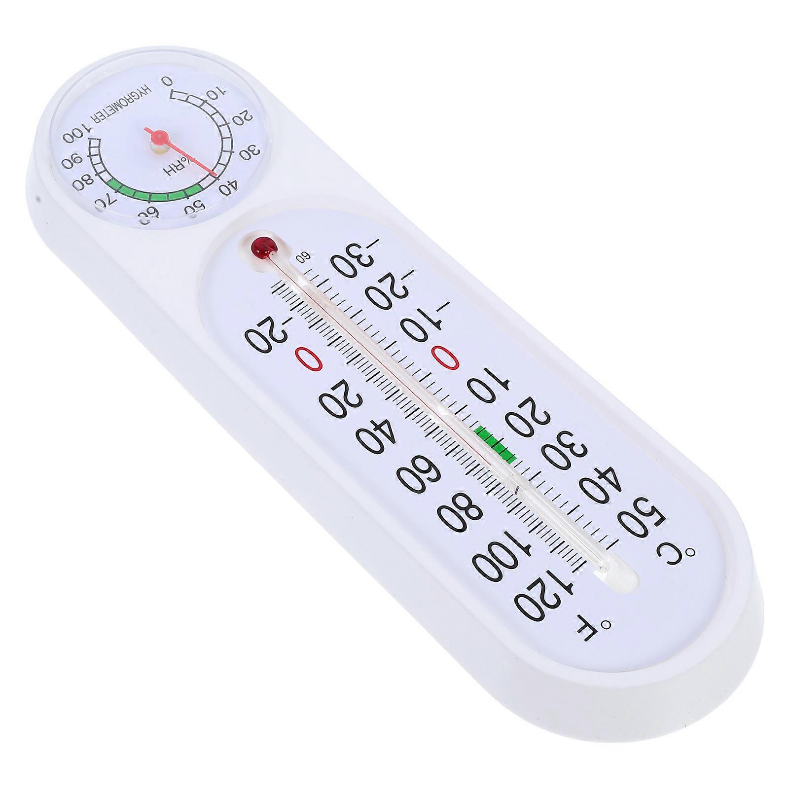 Accurate Hygrometer Dual Temperature and Humidity Meter for Home Greenhouse Easy-to-Read Clear Display 22.80X6.80X2.30CM ABS 1Pcs