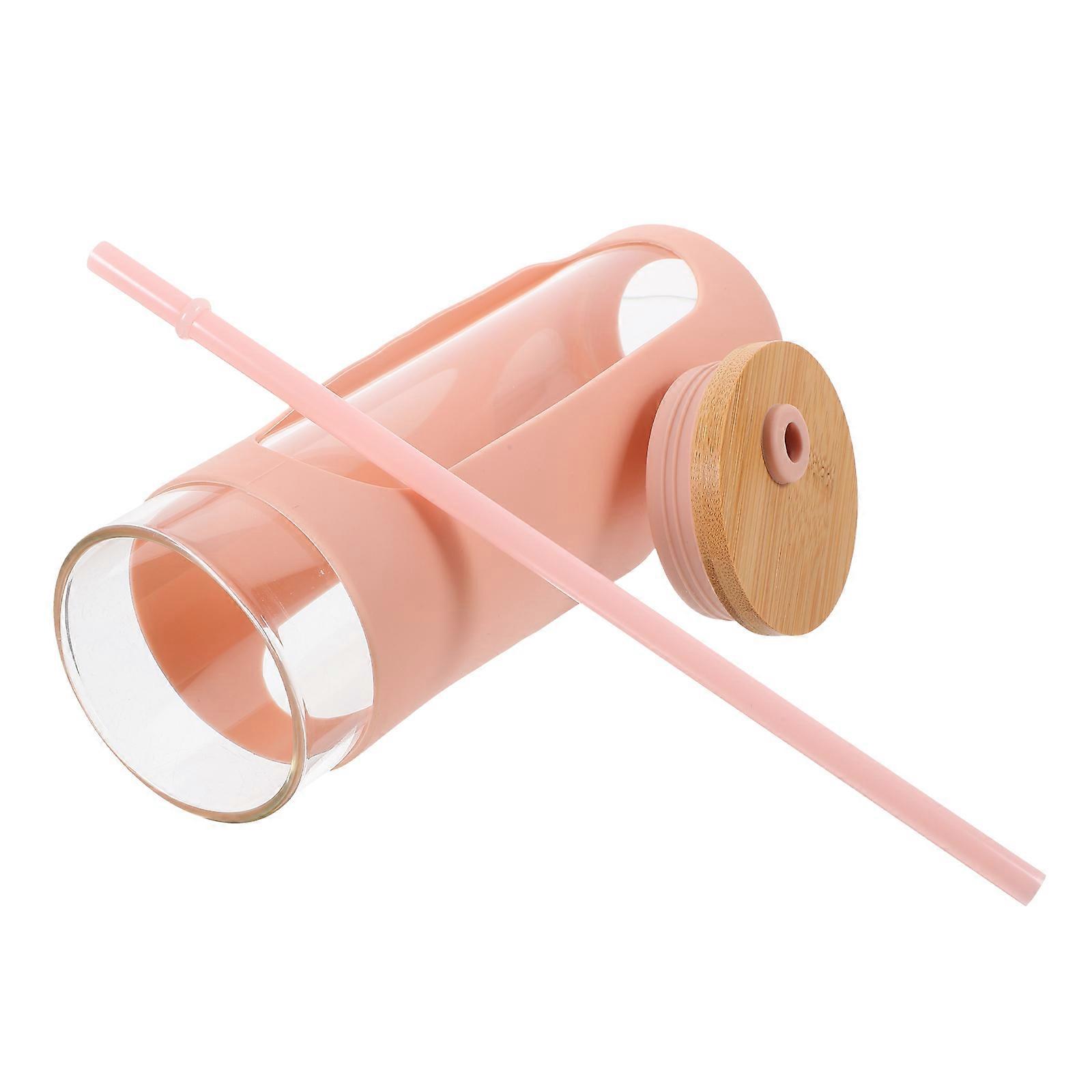 Water Cups Reusable High Borosilicate Glass Drinking Container Office Use 1Set