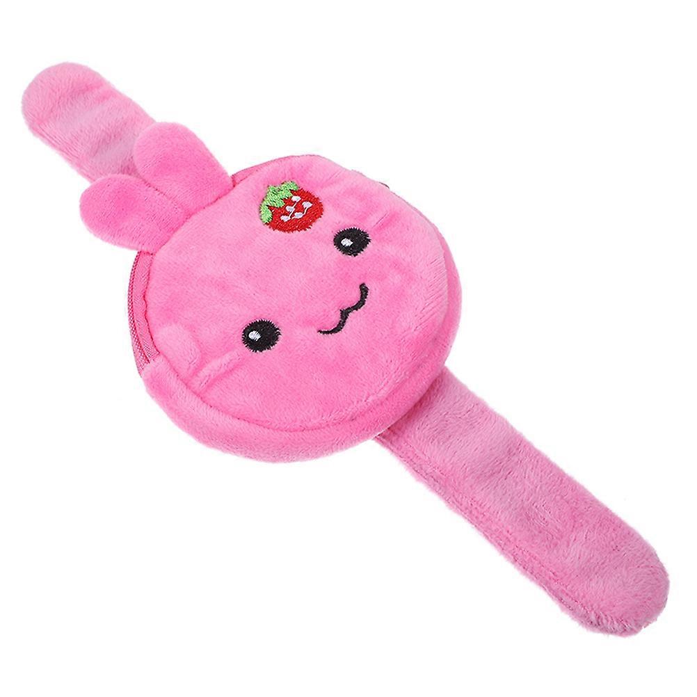 Kids Slap Wristbands Rabbit Style Party Favor Coin Purse Rosy 23.00X8.00X2.00CM Wristband 1Set