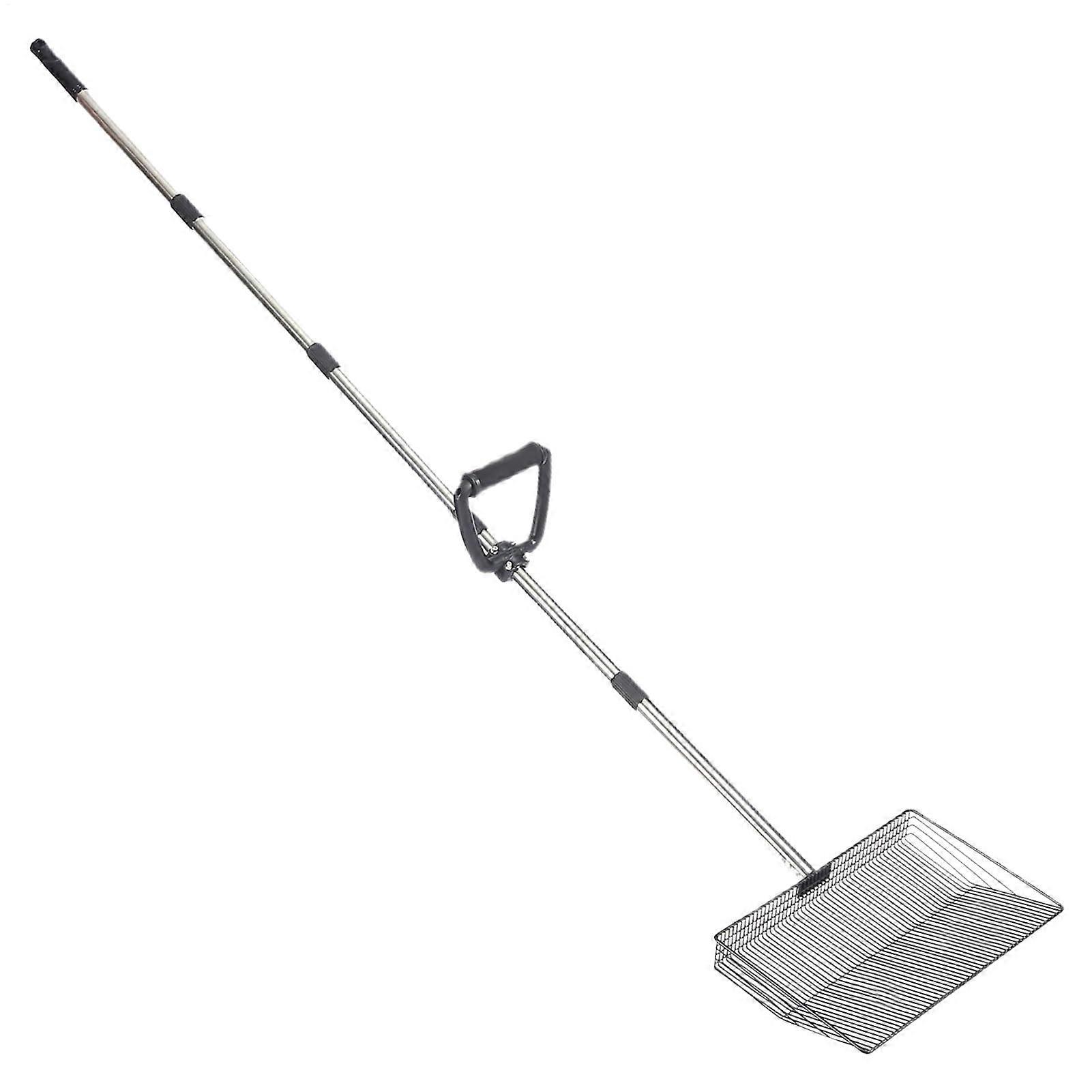 Chicken shovel Cat litter scoop for pets with long handle extendable shovel for sifting garden waste, yard, farm, poultry, rabbits, chickens.