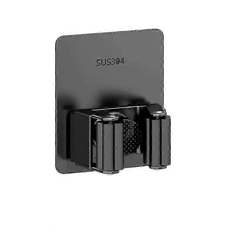 Γάντζος σφουγγαρίστρας από ανοξείδωτο ατσάλι &; επιτοίχιος σφιγκτήρας σφουγγαρίστρας - Ισχυρή συγκολλητική θήκη σκούπας τουαλέτας ή μπάνιου με εγκατάσταση χωρίς οπές