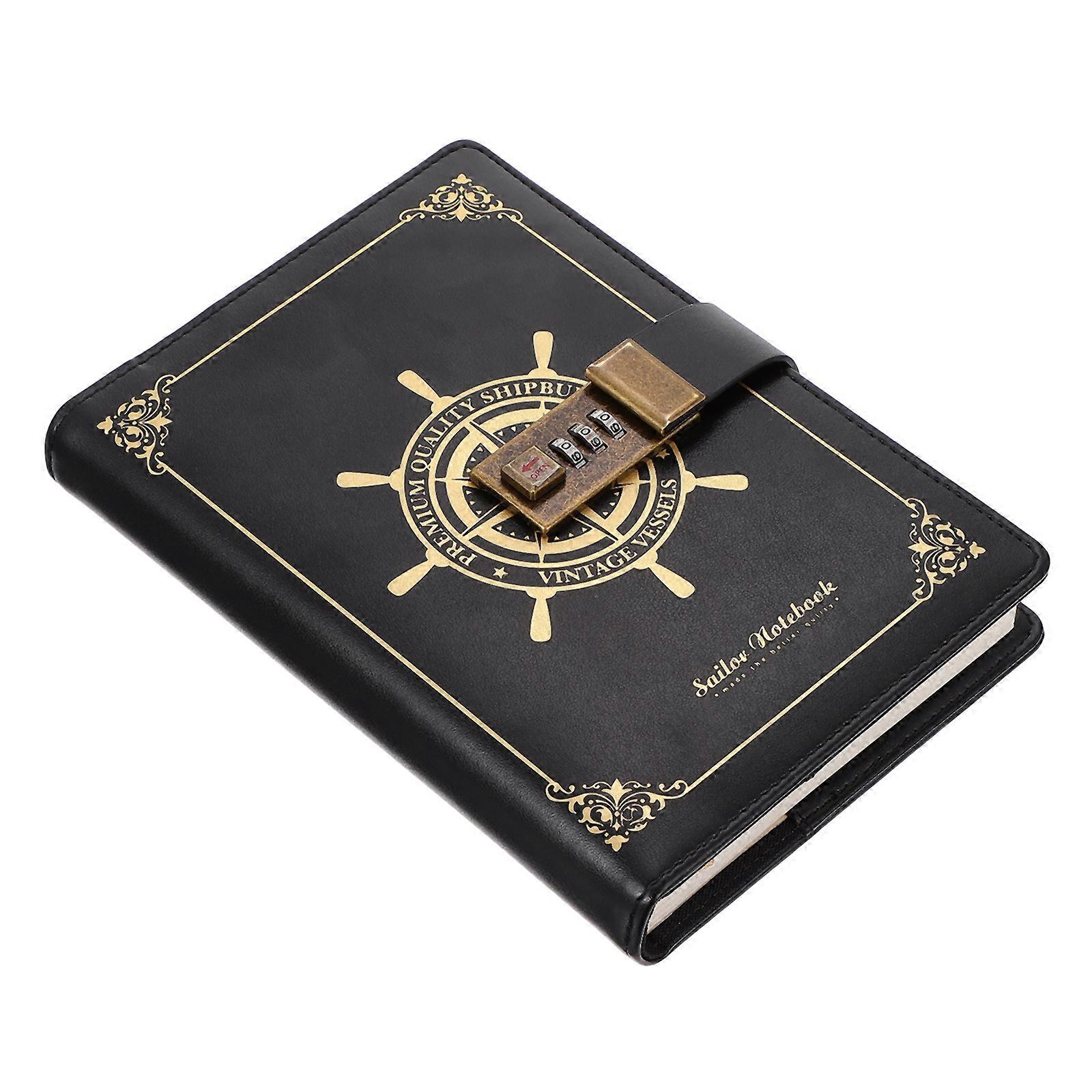 Here's a refined and professional product description for your **PU Retro Coded Lock Notebook Vintage Diary Book**:
 
### **1pc PU Retro Coded Lock