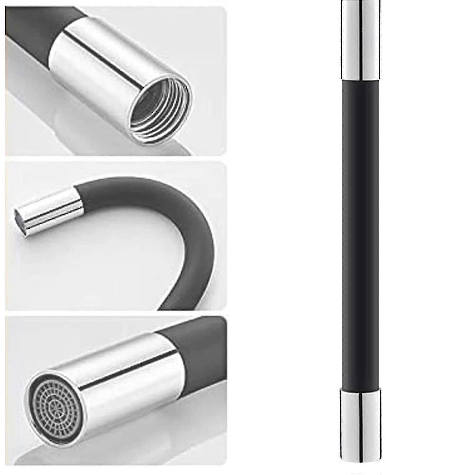 Universal Foaming Extension Spout Pipe For Bathroom Shower Faucet - White