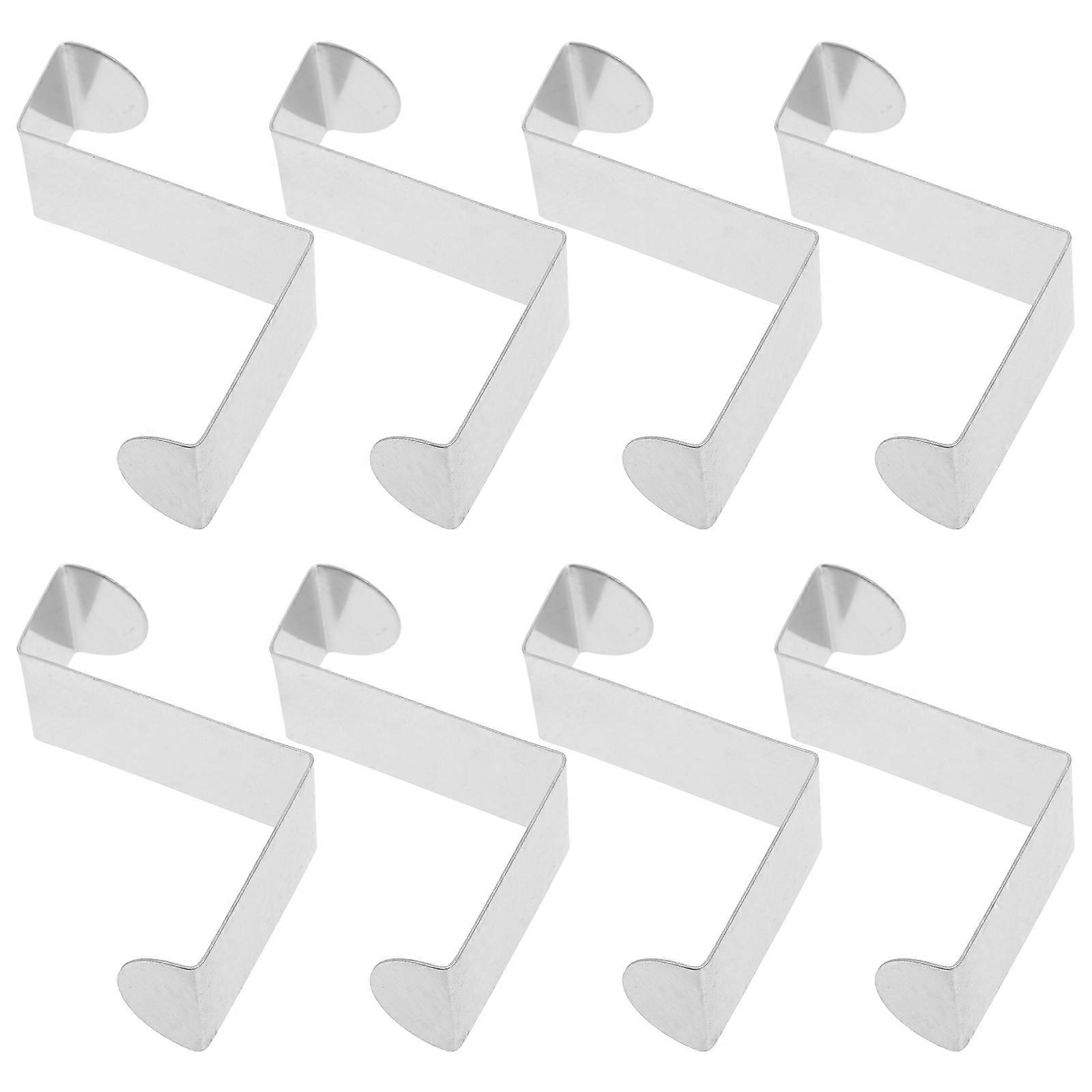 8Pcs Over The Door Hooks Z-Shaped Hook For Hanging Coats And Towels Ideal For Homeowners In Various Rooms