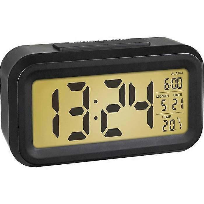 TFA Dostmann 60.2018.01 Quartz alarm clock black Alarm clock hours 1
