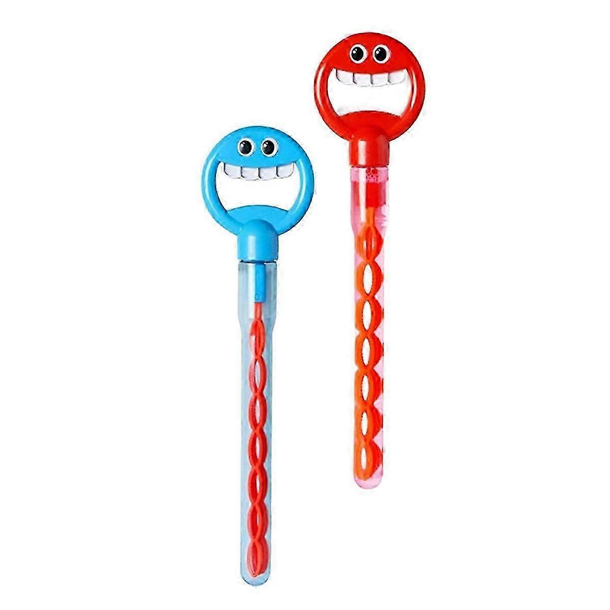 Hand-Held Smiling Face Five-Claw 32-Hole Bubble Wand