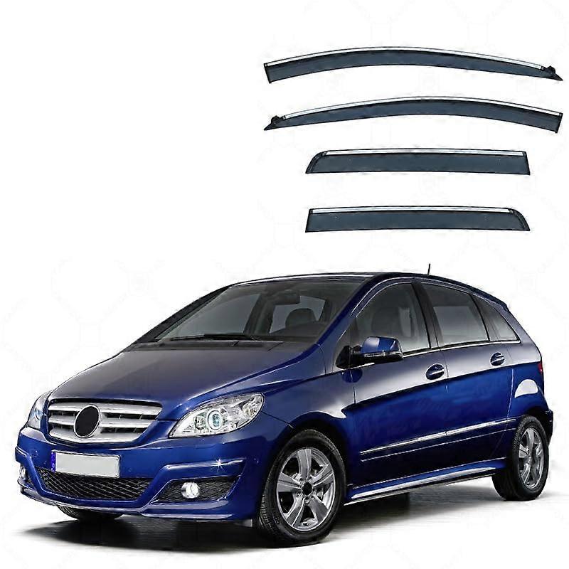 Auto Windabweiser for Benz A-Class Hatchback MK2-W169 2004-2012, Rain Guard Side Window Deflector, Durable Car Accessory