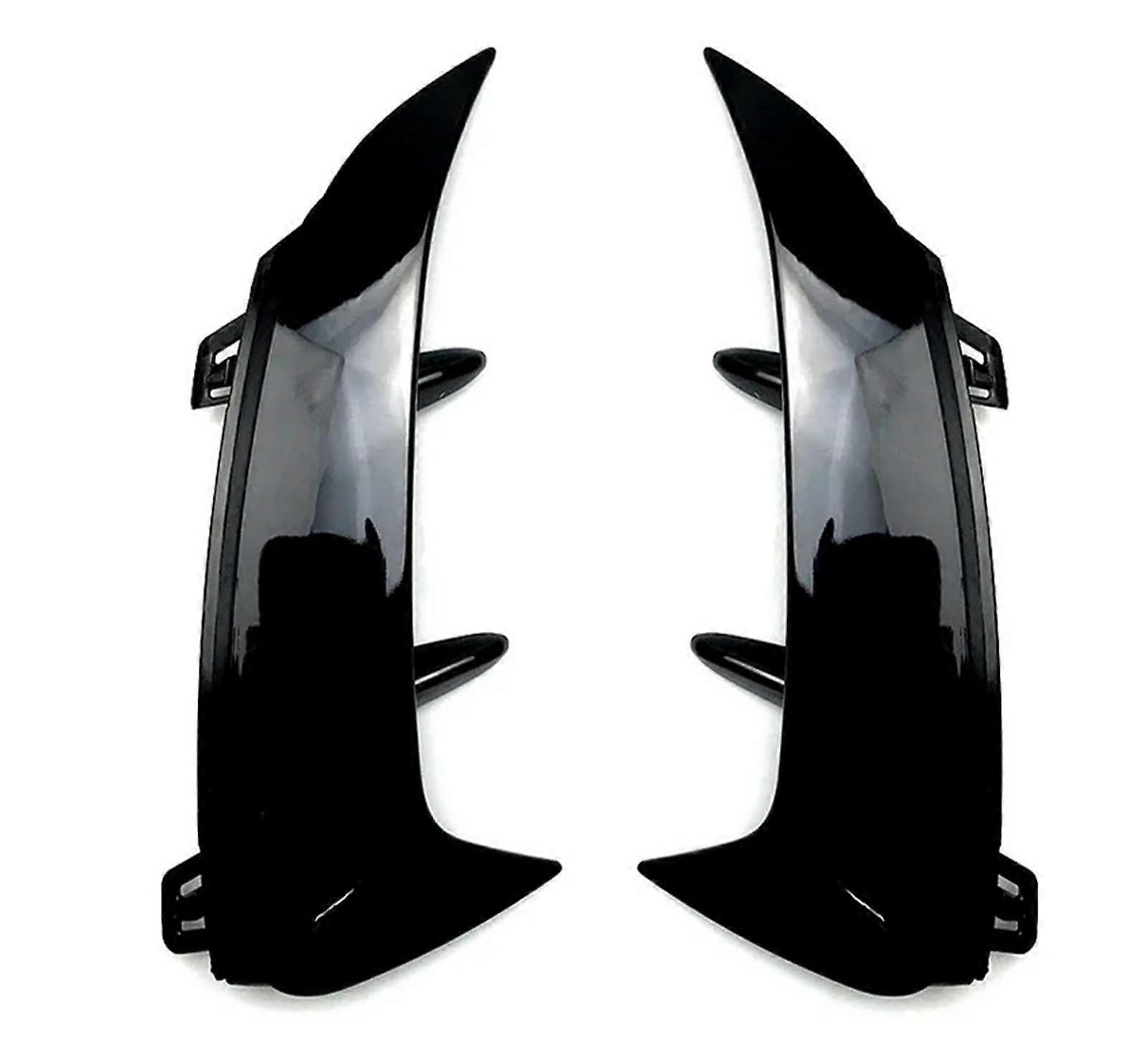 Rear Canards Compatible for Mercedes Benz A-Class W177 A180 A200 A250 Sport Hatchback 2019-ABS Glossy Black Air Scoop Spoiler