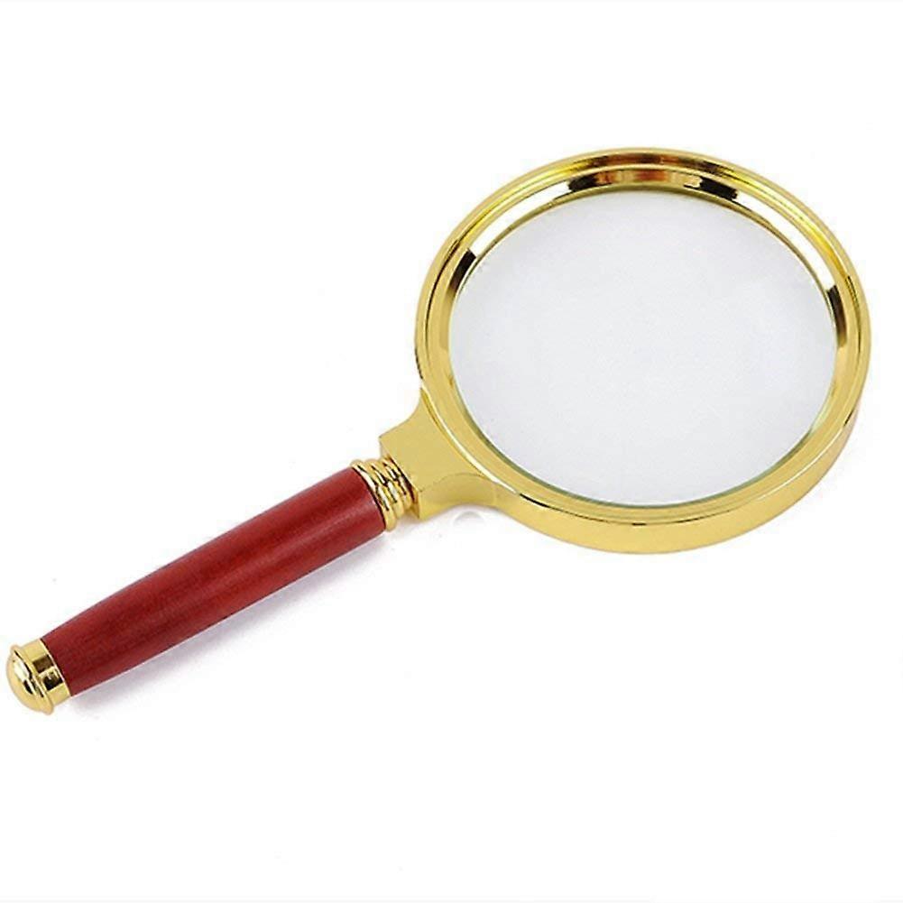 Magnifying Glass with Wooden Handle, High Magnification Portable Reading Magnifier for Elderly and Students