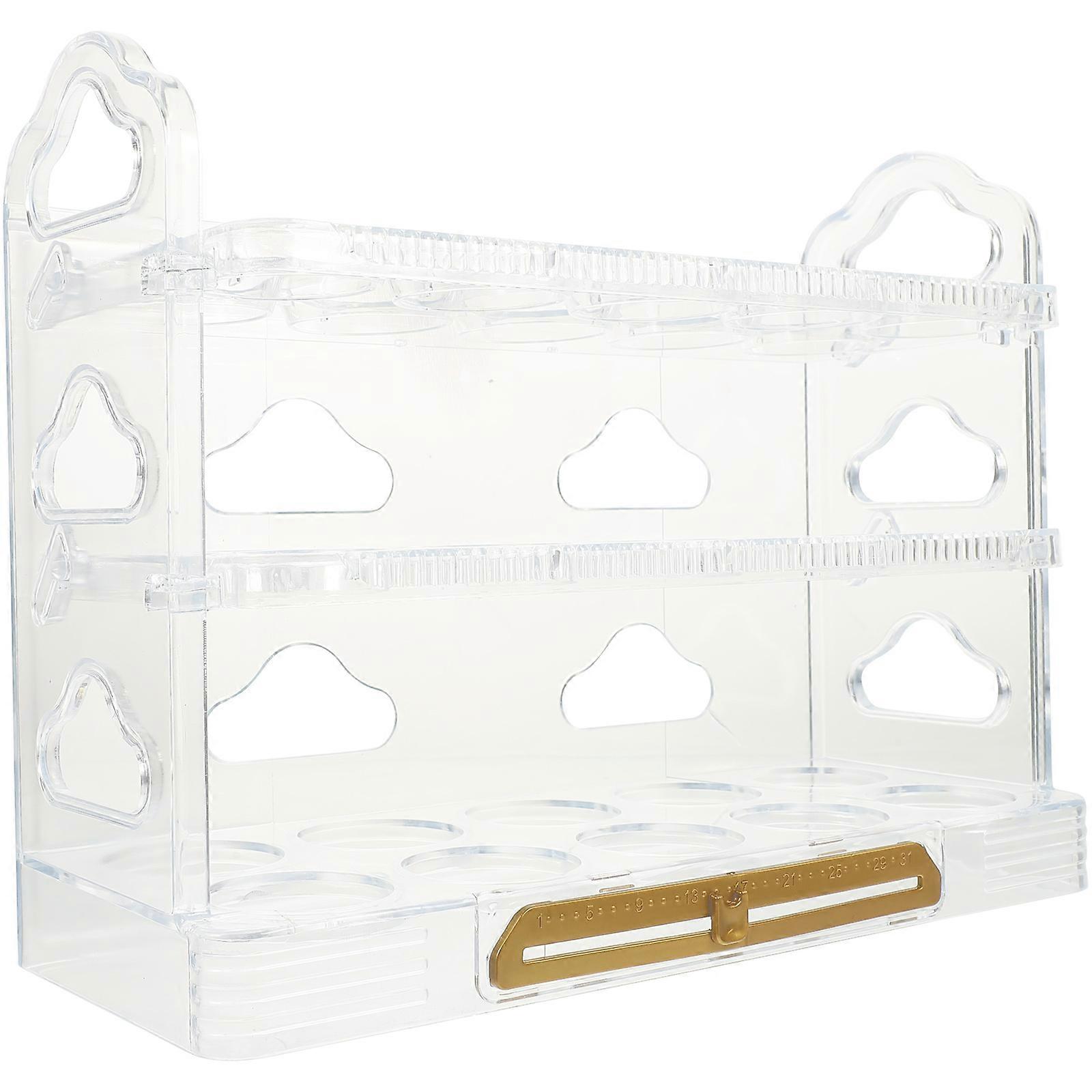 Egg Tray For Home Multi-Layer Egg Box Refrigerators Households Families Transparent Color Partition Design 1Pcs