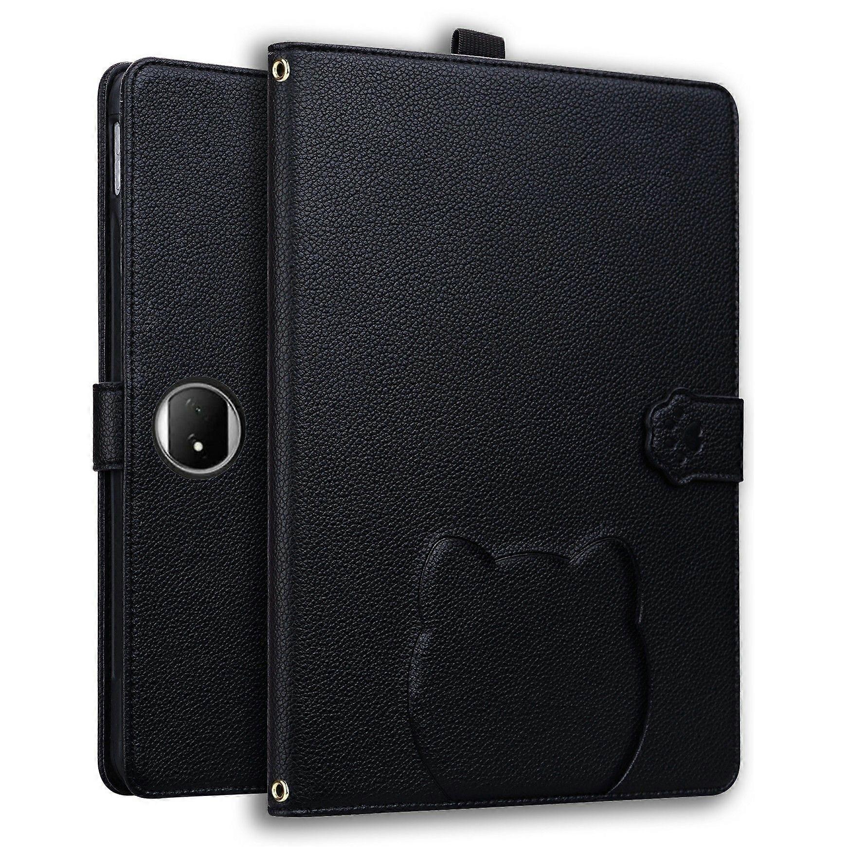 For Honor MagicPad 2 12.3" Case 3D Effect Cat Pattern Leather Stand Table Cover with Wallet, Stylus Holder