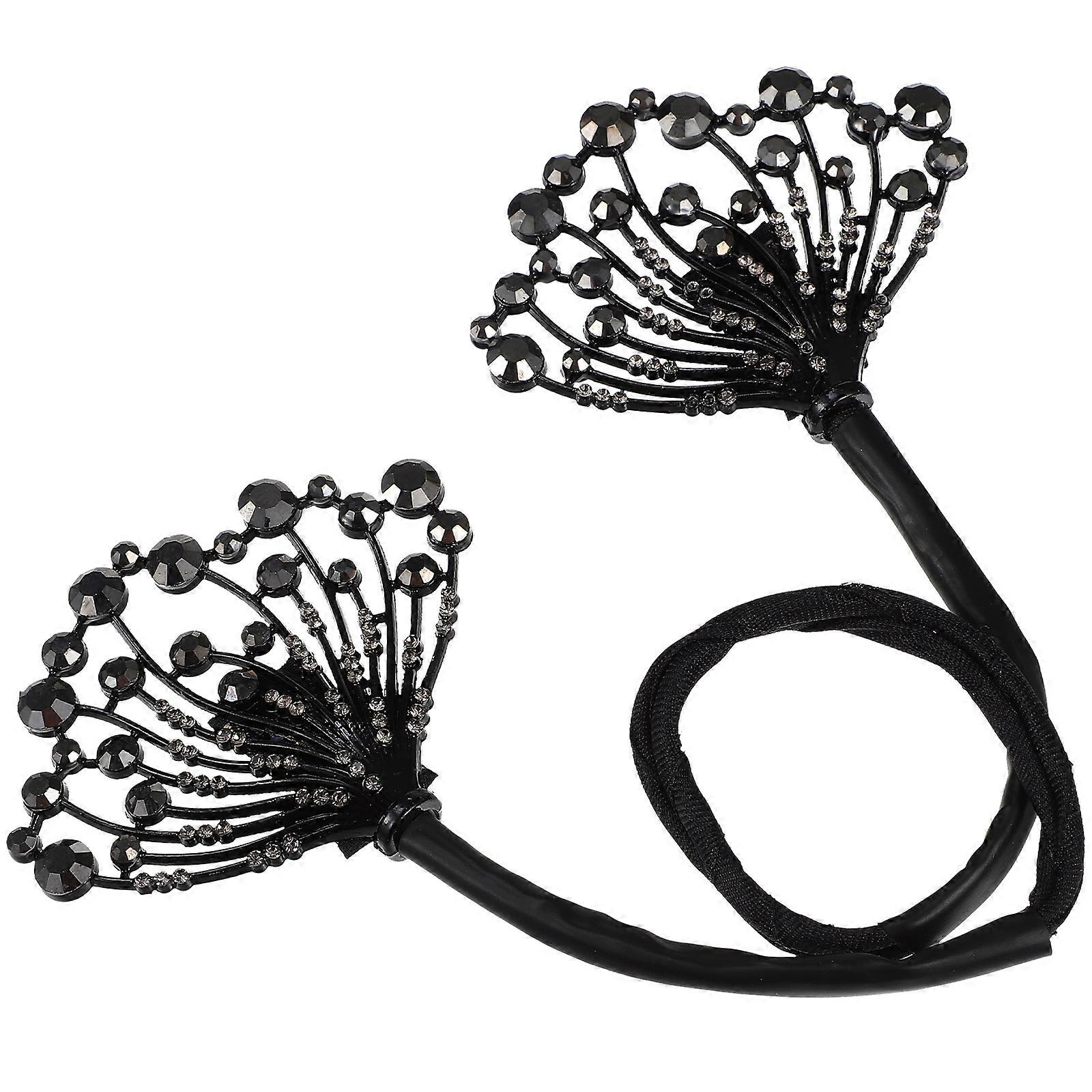 Black Metal Hair Bun Maker for Decor Easy to Use and Versatile Matches All Outfits 1 Piece