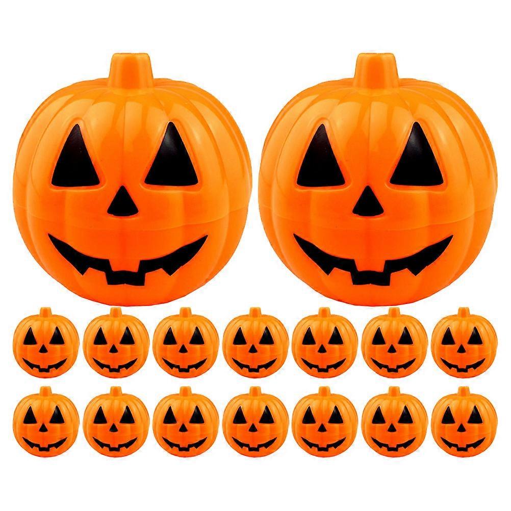 24 Pack Halloween Pumpkin Candy Boxes with Openable Lids – Festive Treat Holders for Trick or Treating, Party Favors & Halloween Decorations