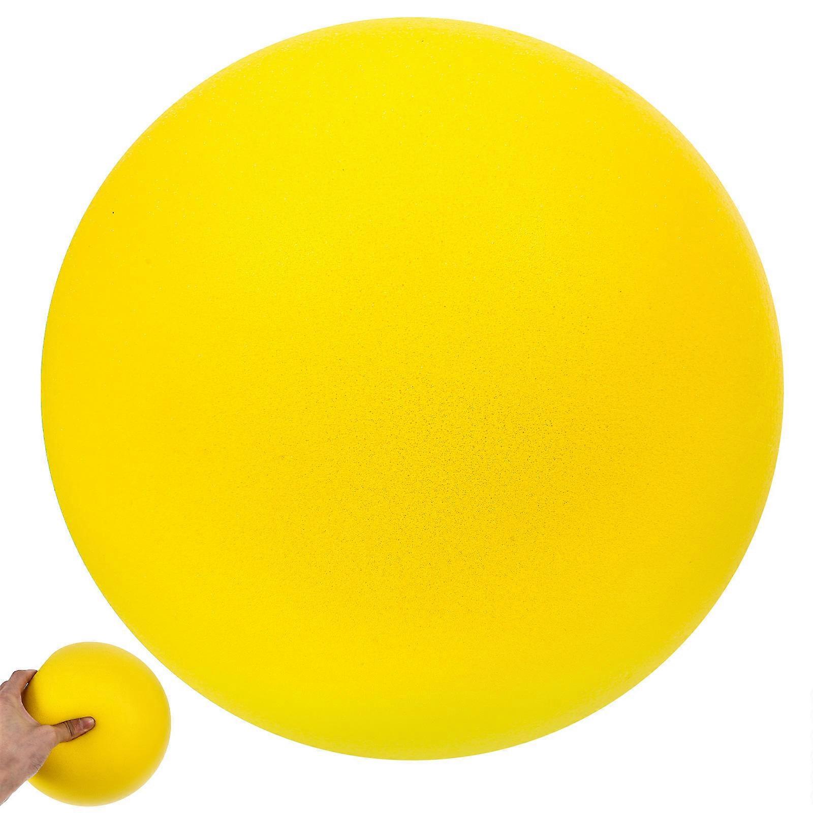 Bouncy Ball Indoor Ball Lightweight Yellow PU 1Set