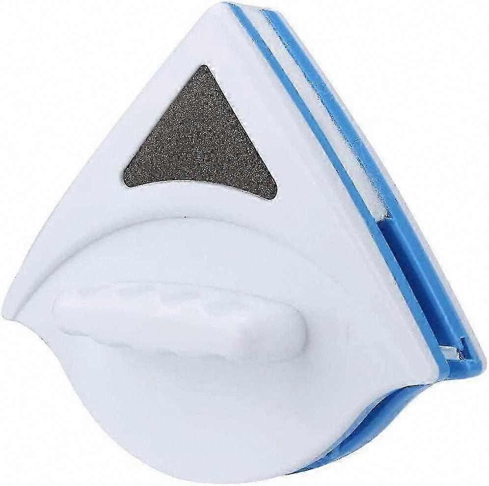 Double Sided Magnetic Window Cleaner with Anti-Fall Rope for 3-8mm Glass - Blue
