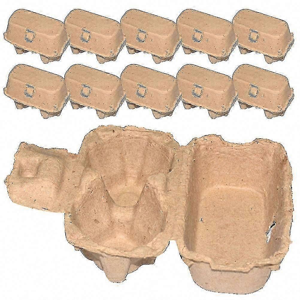 25pcs Paper Pulp Egg Cartons - Eco-Friendly Empty Egg Containers for Household Use