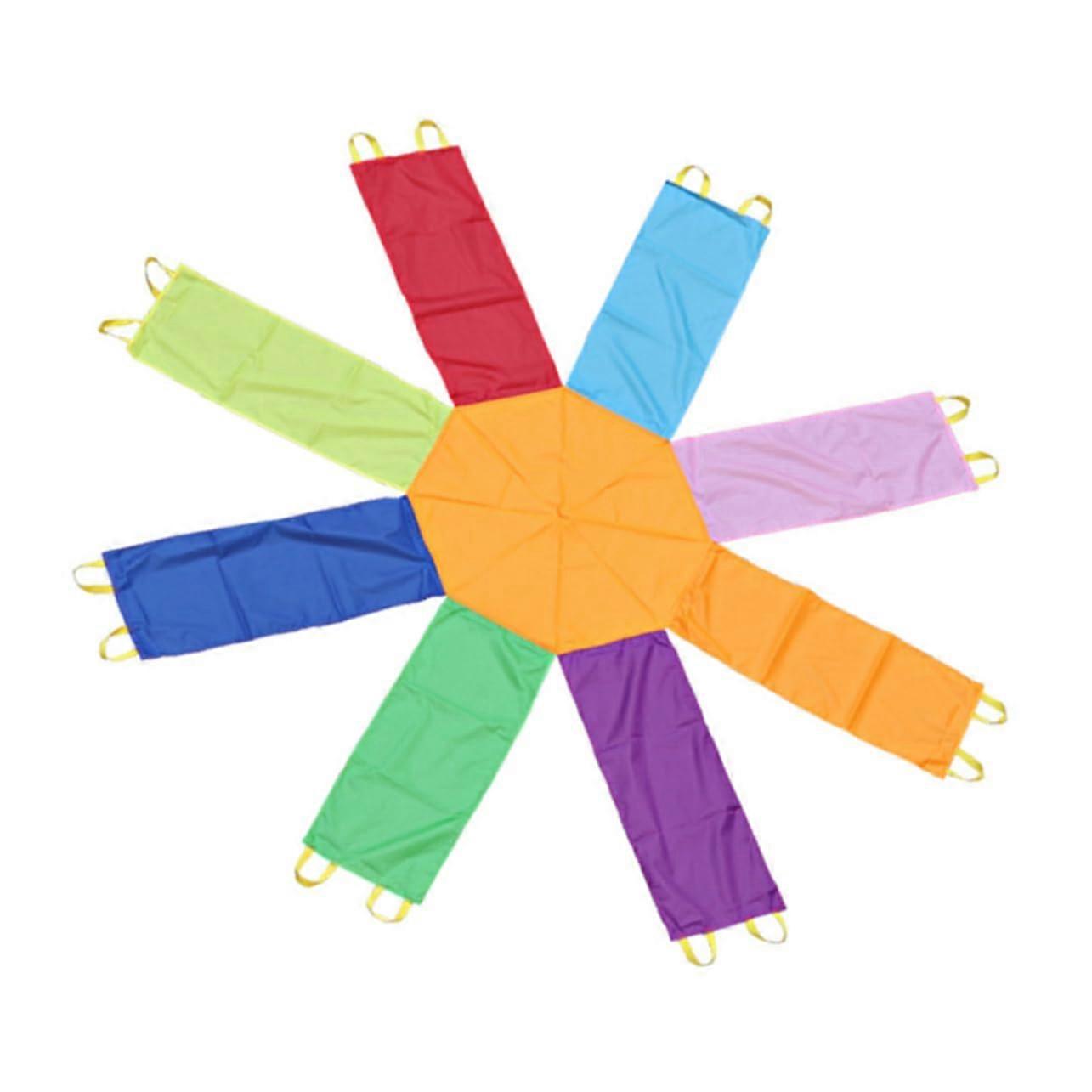 Rainbow Umbrella for Physical Training - 360x360x0.3CM Nylon Coordination Game Toy