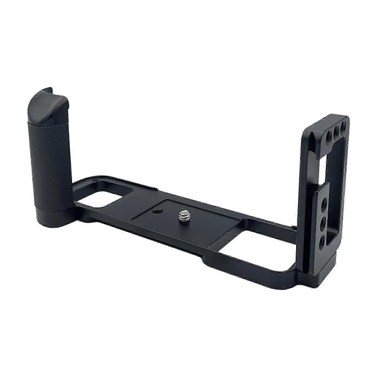Metal L Bracket Quick Release Plate For Fujifilm GFX 50R With Cold Shoe Interface And Easy Battery Access In Red