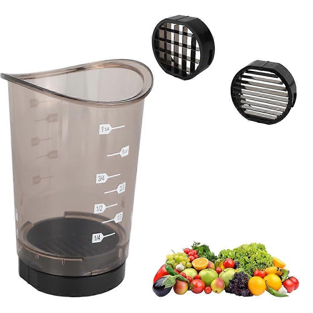 Fruit Cutter Cup with Removable Stainless Steel Blade,Cup Cutter Fruit, Dishwasher Safe, Kitchen Aid Egg Cutter