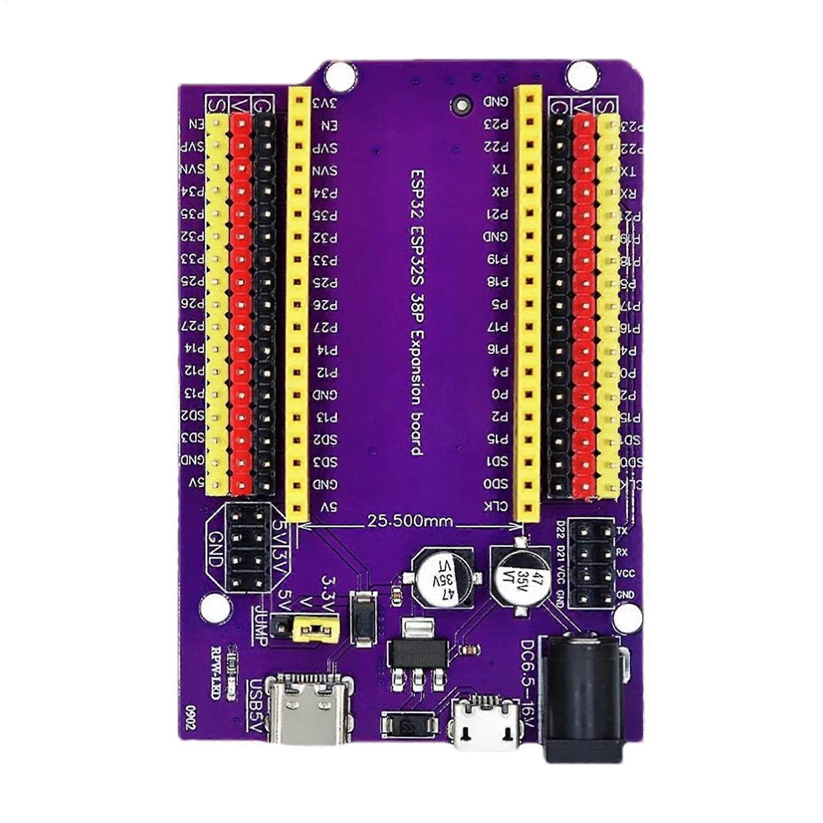 ESP32S Heavy Duty 38 Pin Microcontroller WiFi Wireless Extension Board