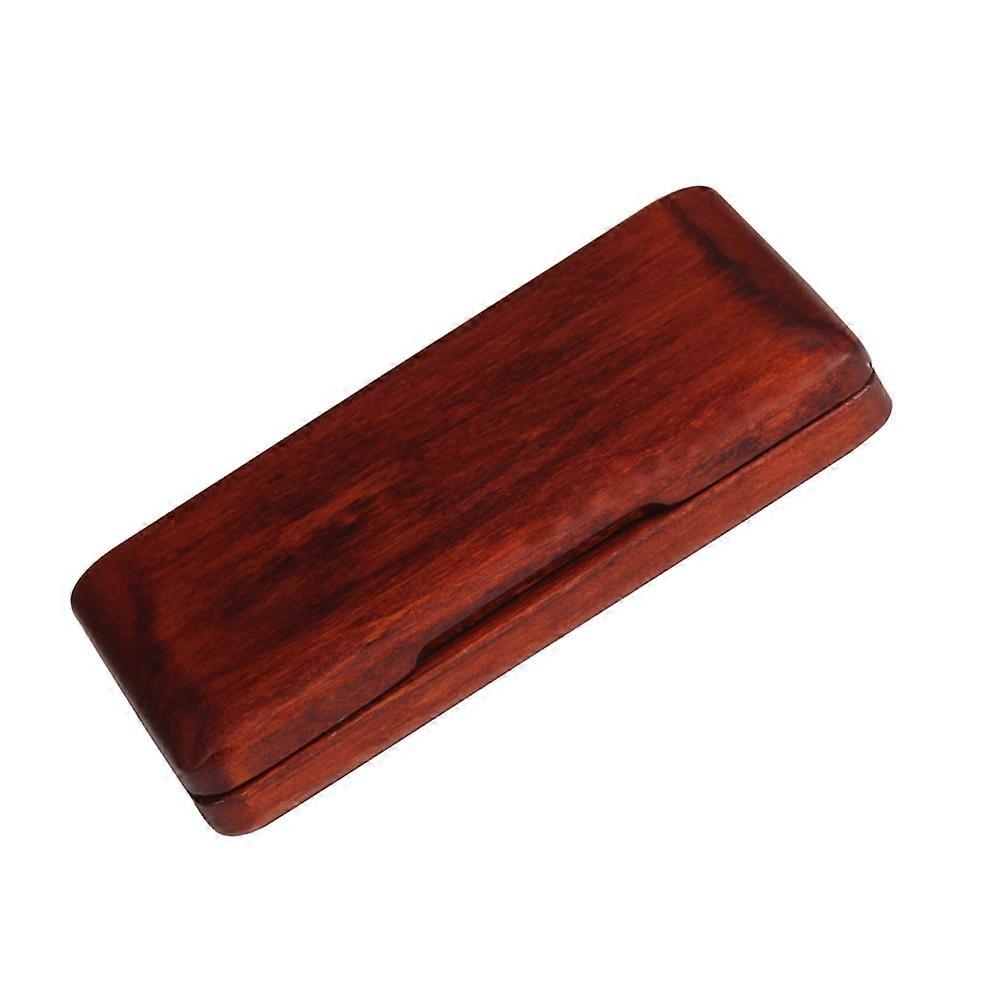 Solid Wood Reed Case Wooden Holder Box for Tenor/ Alto/ Soprano Saxophone Clarinet Reeds, 2pcs Capacity