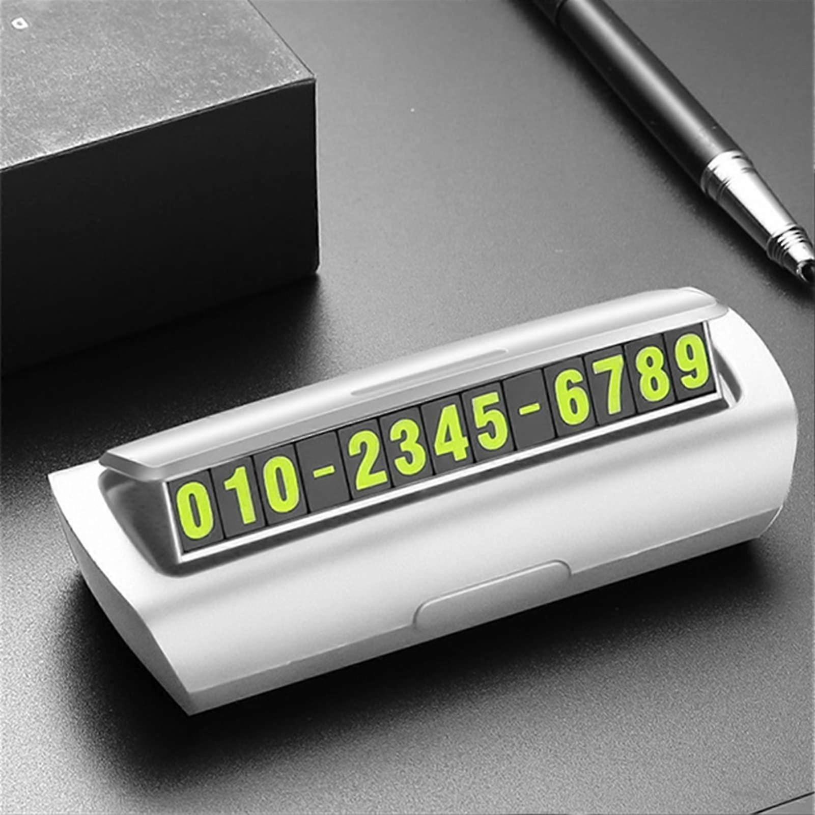 Hidden Temporary Parking Card Holder Interior Accessory White Color for Smart Fortwo Forfour 453 451 450