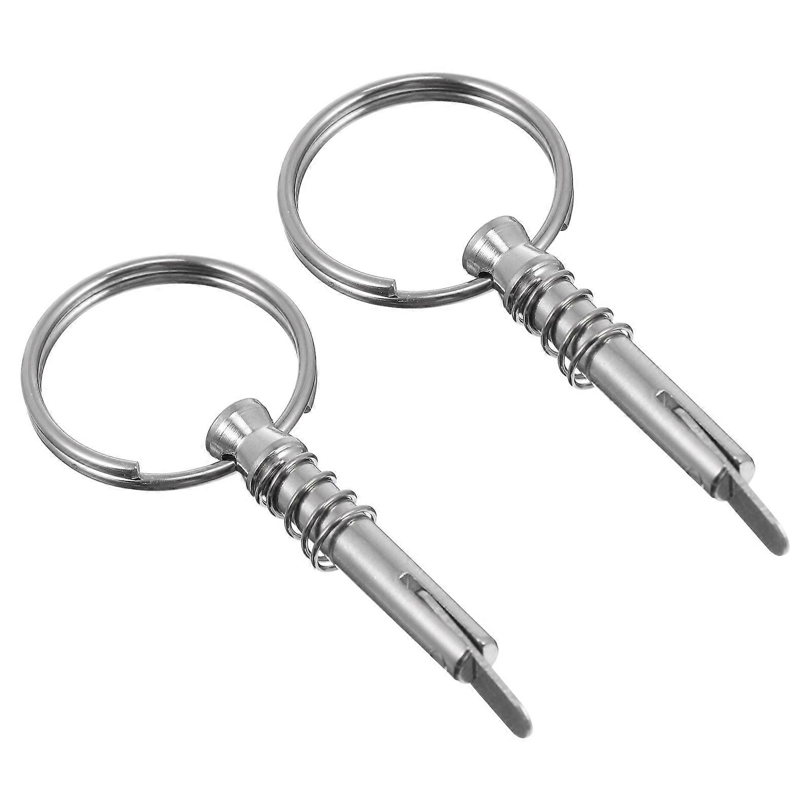 Marine Rigging Pin Boat Pin Holding Without Shaking Silver Aluminum Alloy 2Pcs