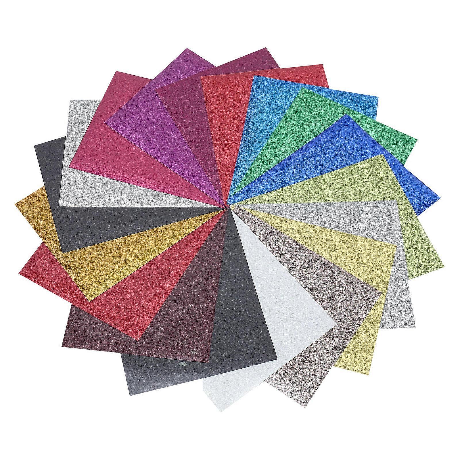 Heat Transfer Pet Flash Glitter for Assorted Color 18Pack