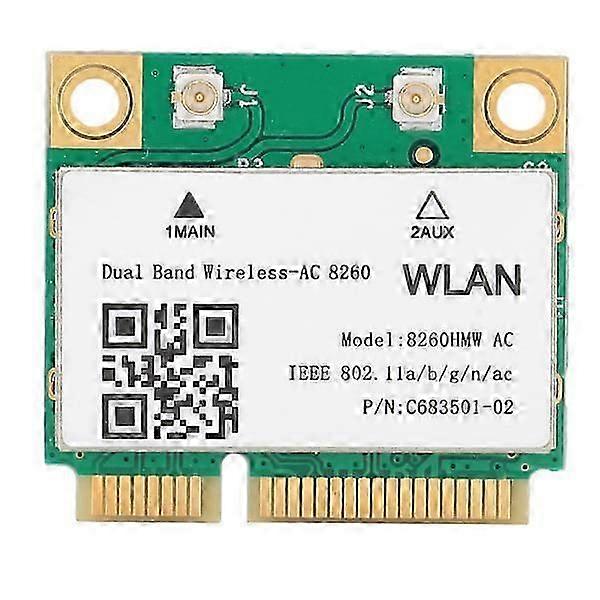 Wireless network card Gigabit DualBand 2.4G/5G Bluetooth4.1 Mini PCIE 802.11ac