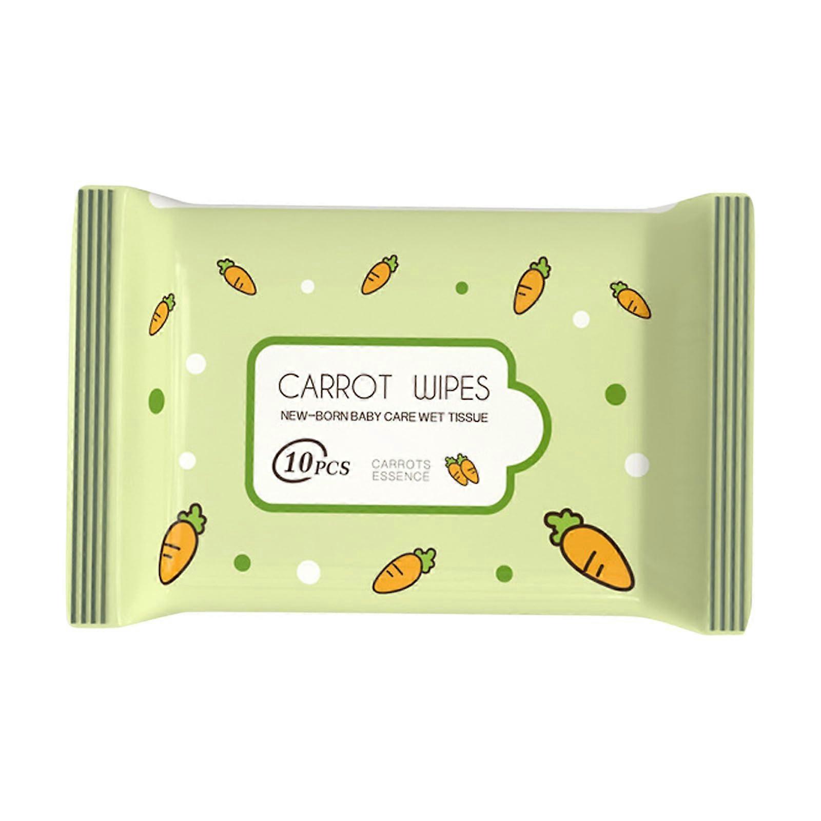 Disposable Wet Wipes For Adults And Babies Soft And Gentle Towelettes 5ml Model KzW732 8.5x14.5 cm Green