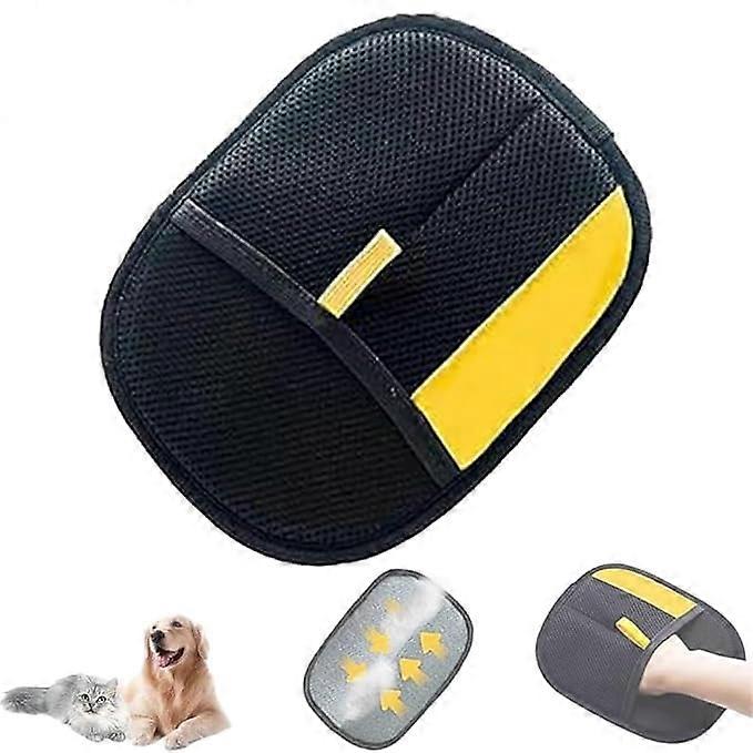 Double Sided Pet Hair Remover Gloves for Dogs and Cats, Deshedding and Grooming, Washable, One Size Fits All