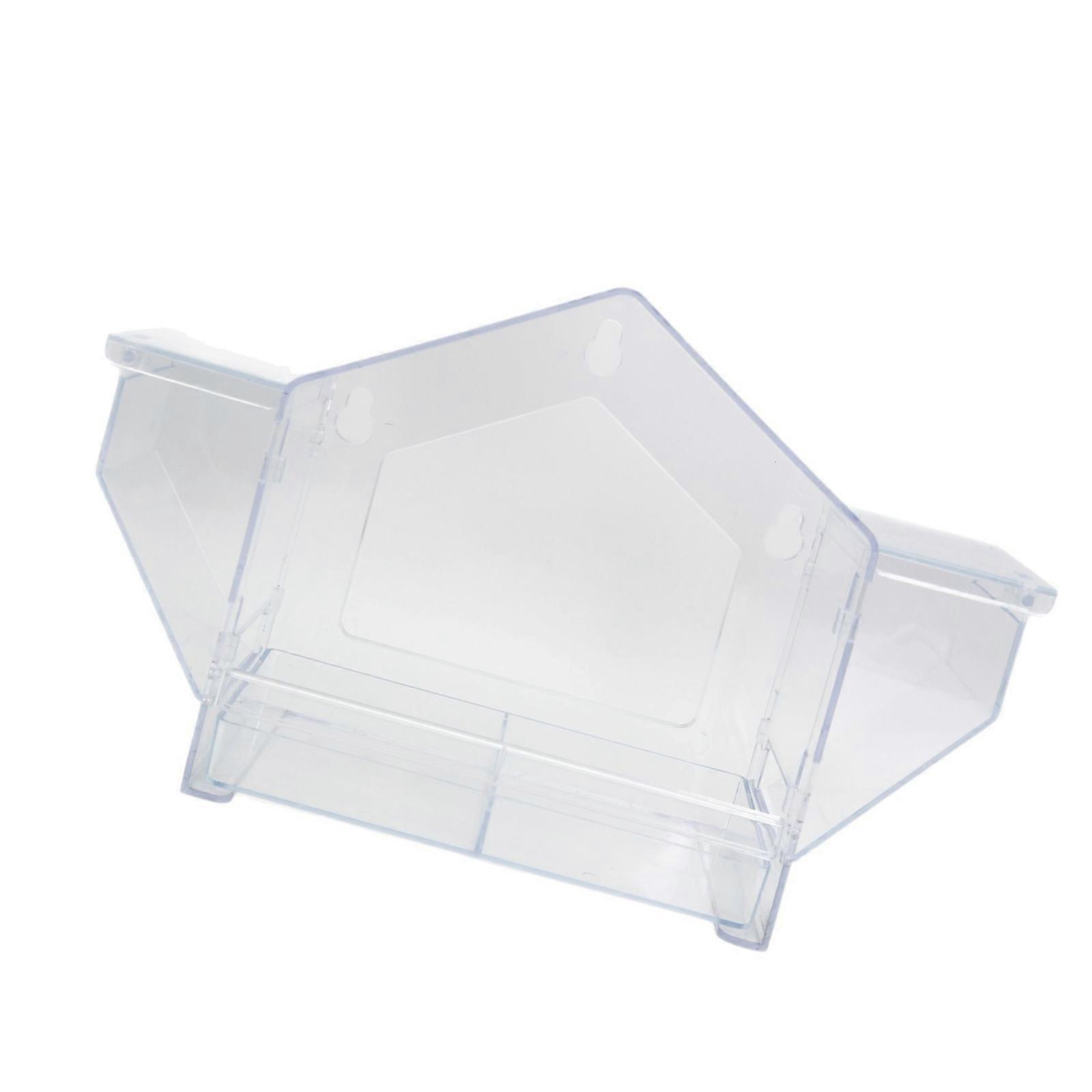 Clear Acrylic Window Mounted Bird Feeder With  Suction Cups For Outdoor Bird Watching And Easy Cleaning Multicolor