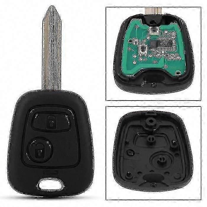 2-Button Car Remote Key Fob 433MHz ID46 for Citroen Saxo Picasso Xsara Berlingo - JA