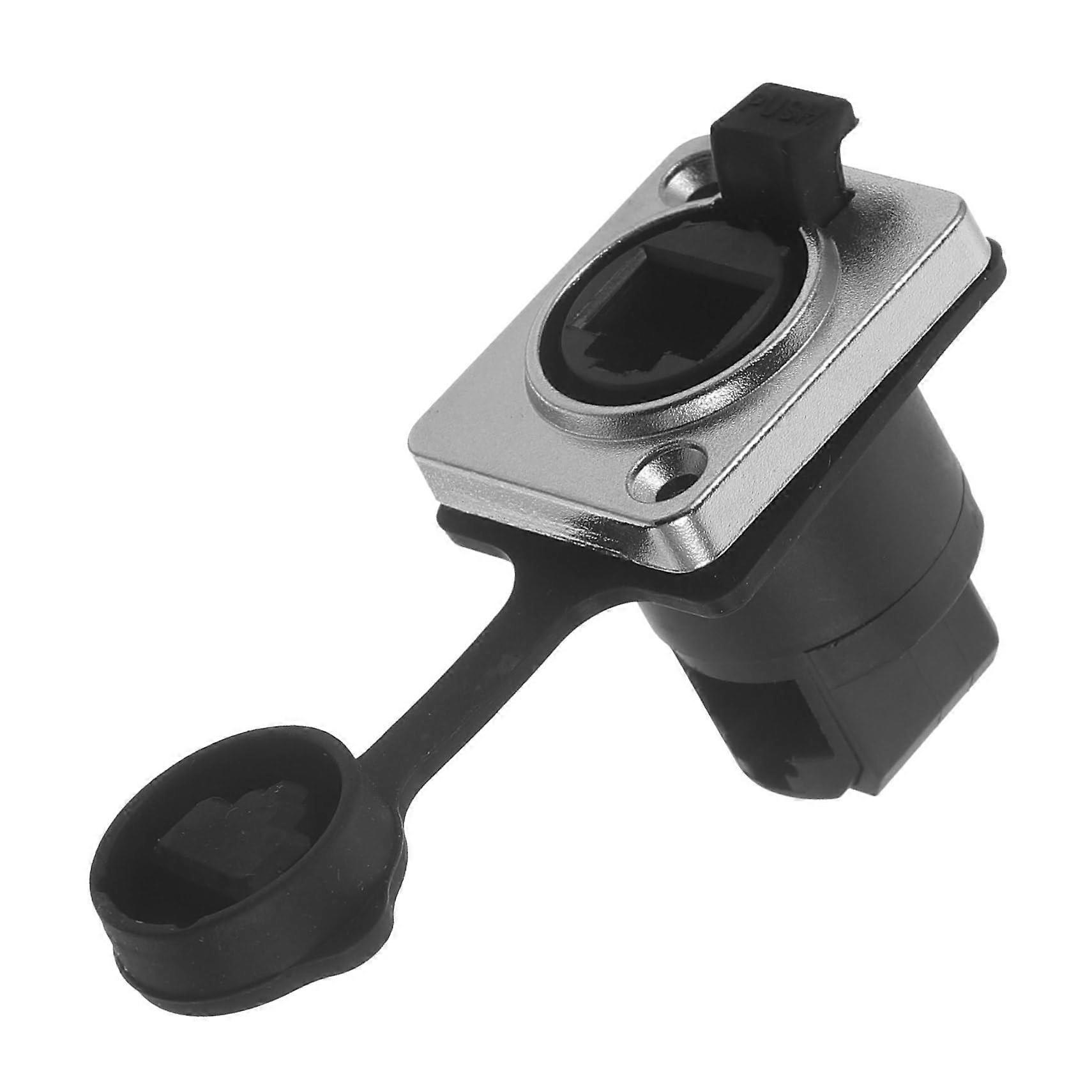 Panel Mount Coupler Angled Extension Adapter Network Socket for Indoor Outdoor Use Materials Space Saving Design