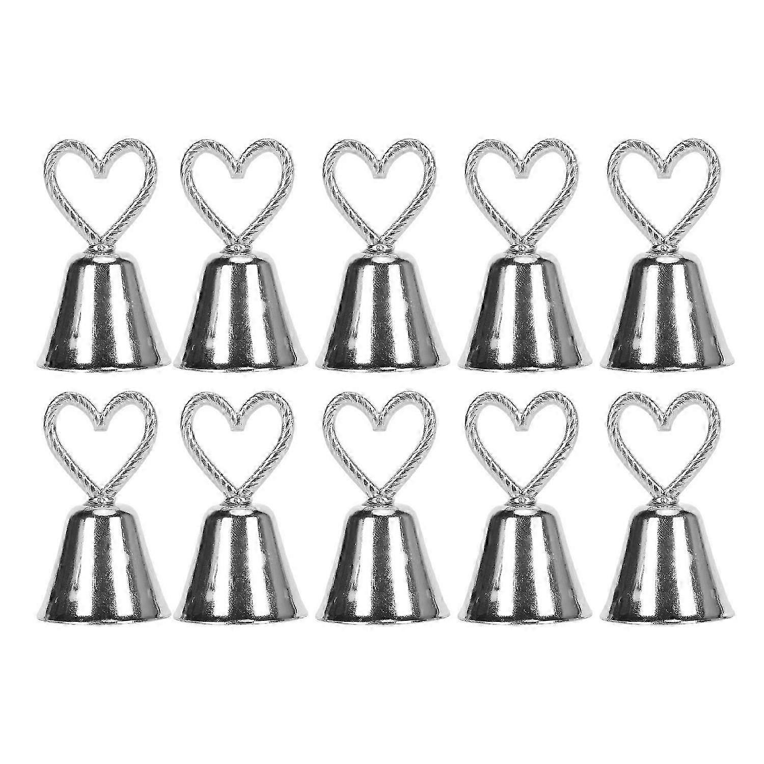 10pcs Table Number Holders European Style Innovative Bell Shaped Place Card Holders for Event Weddin