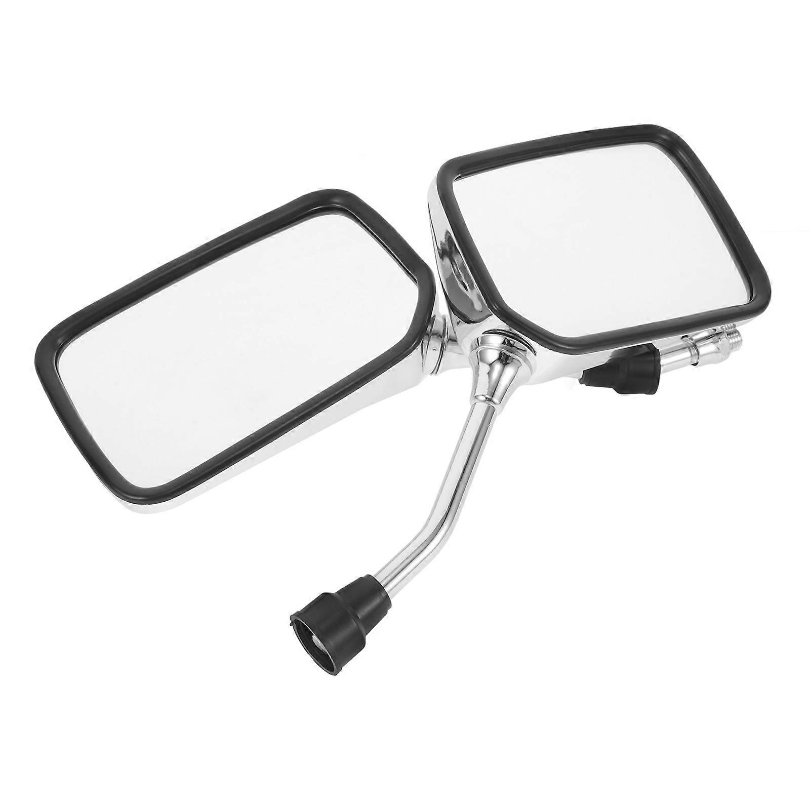 1 Pair Universal Motorcycle Rear View Side Mirrors Handlebar Mount Bike Mirror