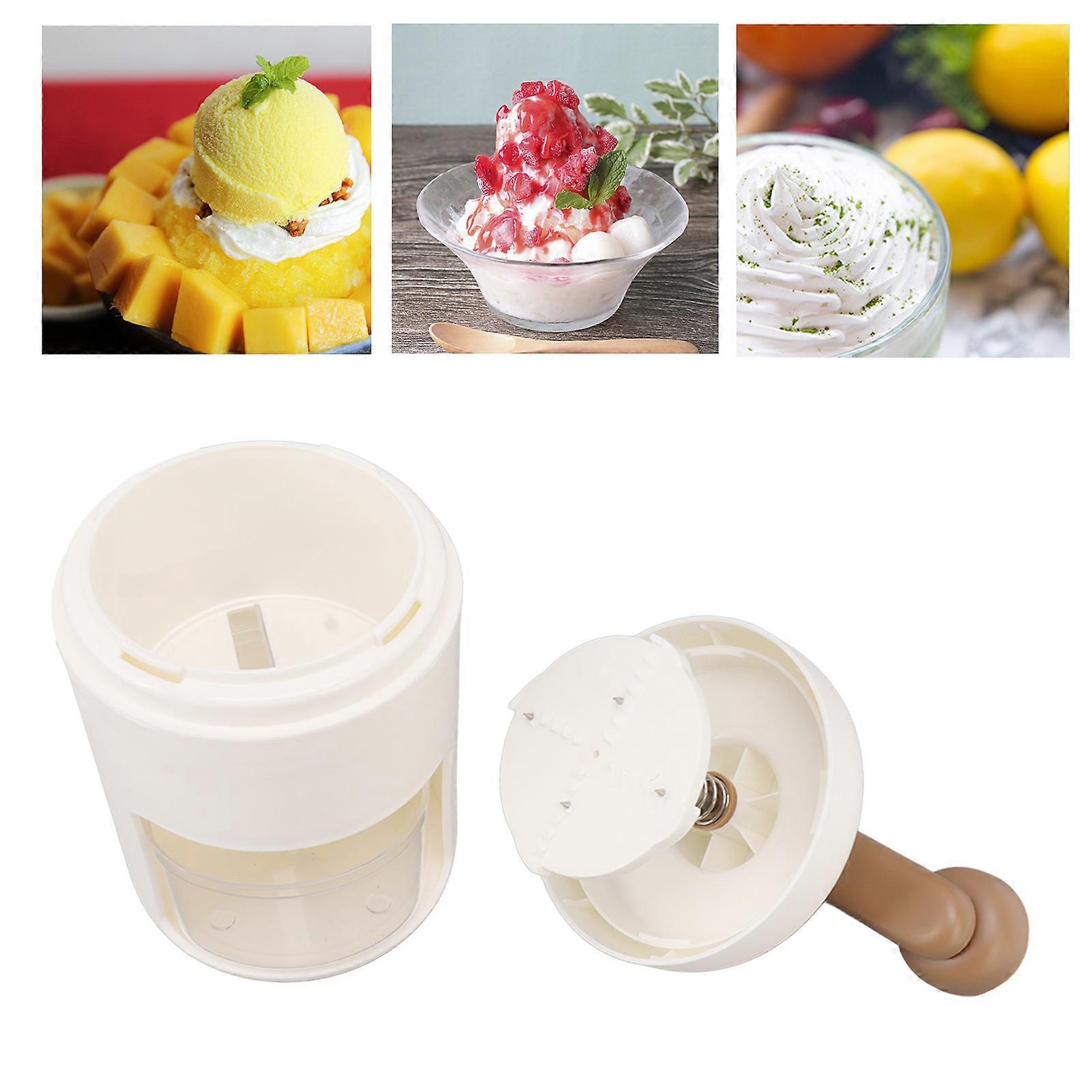 Manual Ice Crusher Hand Shaver 698g PP PS Snow Cone Maker