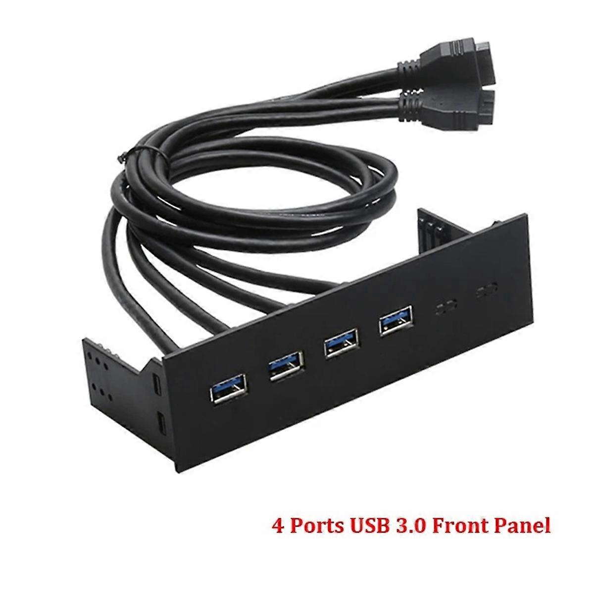 5.25In Front Panel Hub 4port PCI-E to USB3.0 Conversion Computer Expansion Board OpticalDrive for C