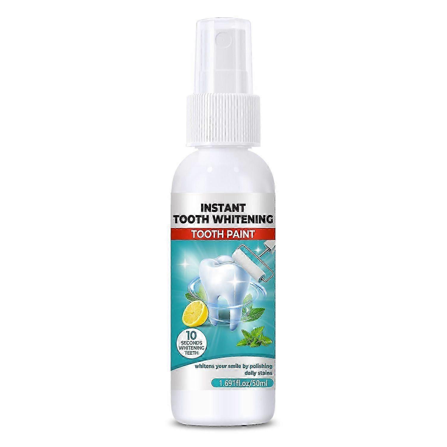 Tooth Paint, Instant White Paint for Teeth, Teeth Whitening Paint, Portable Tooth Polish Uptight White, Regain Confident Smile