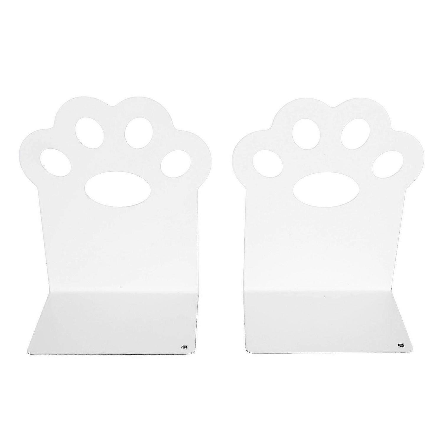 2025 أحدث نموذج Bookends معدنية الكرتون القط مخلب مكتب منظم زخرفية