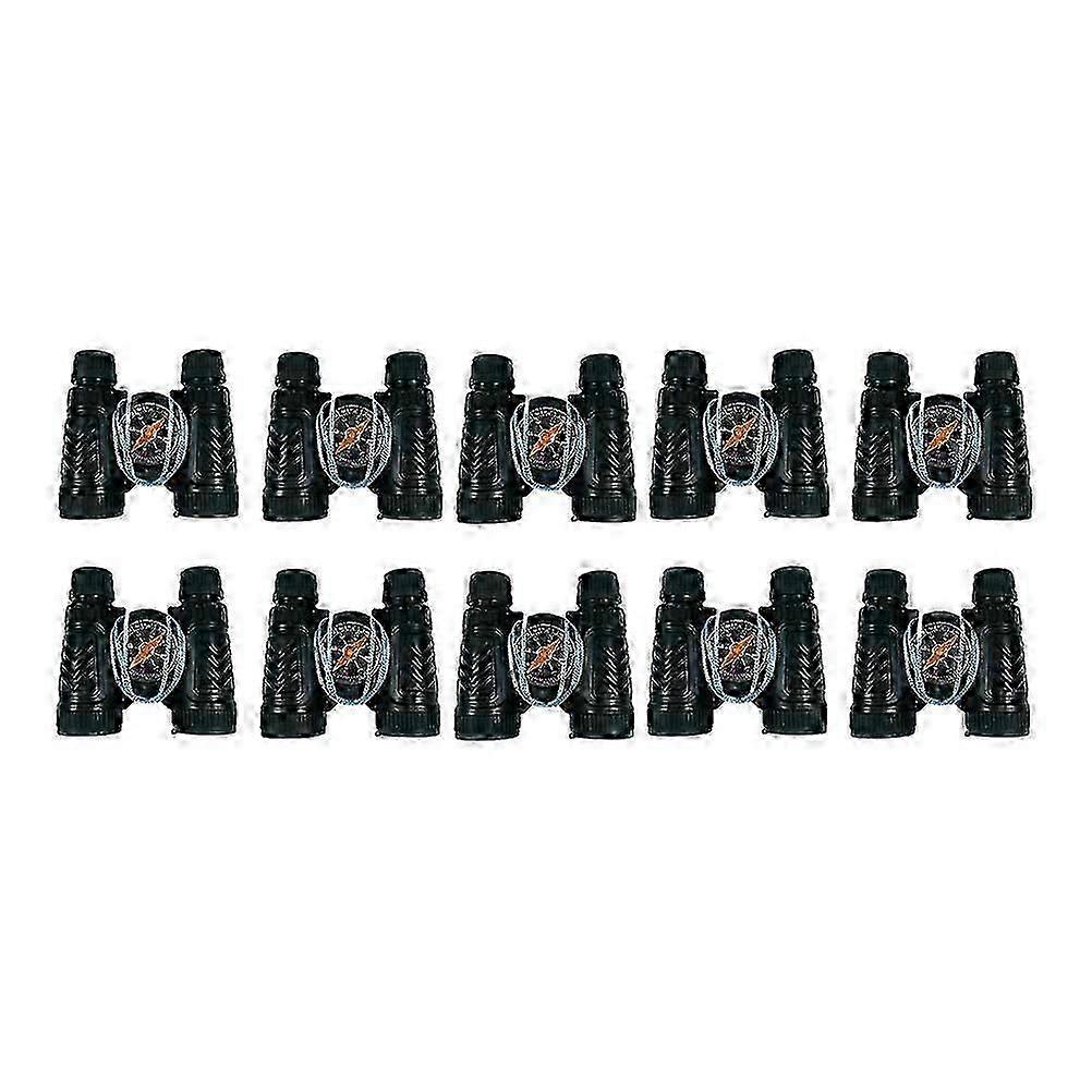 10PCS Children Mini Binocular Telescope Toy with Compass Mini Telescope Toy