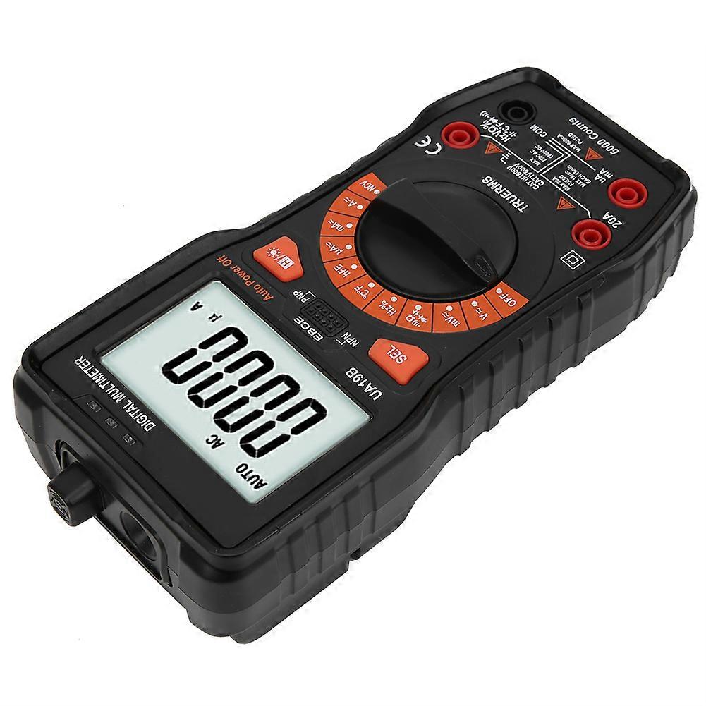UA19B Hand-Held True RMS Multimeter 0-20A 100mF Black Tester