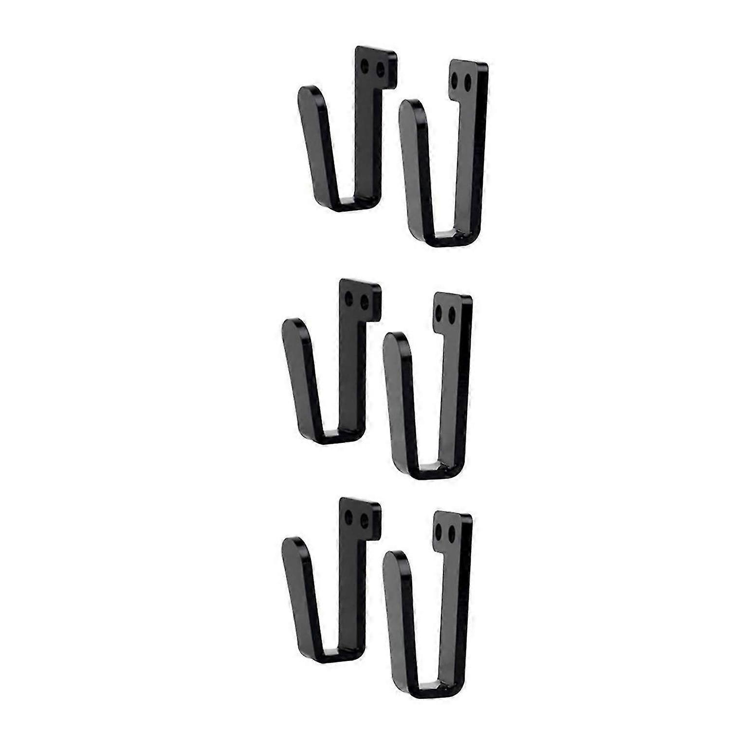 3 Pair Hat Rack Hat Hooks for Wall Hat Holder black