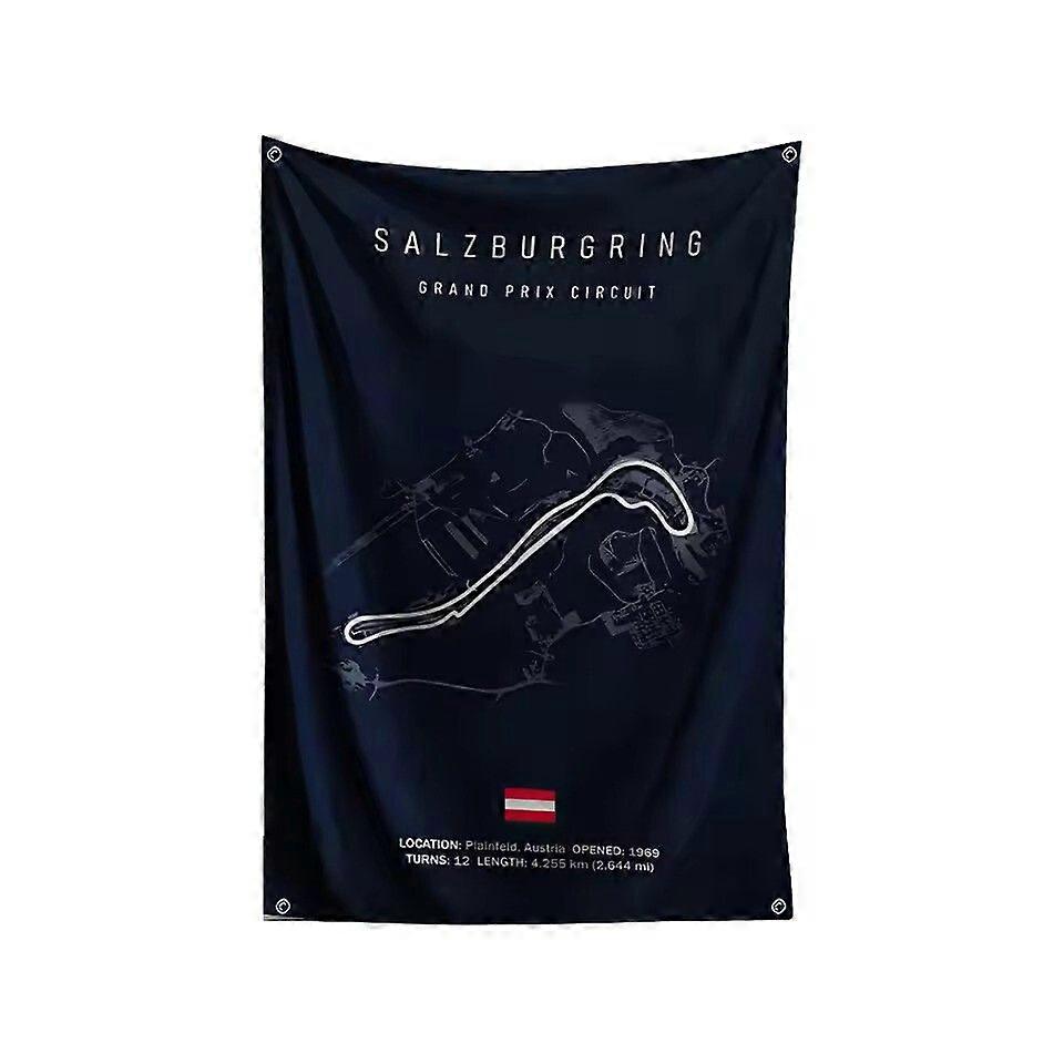 F1 Affiche circuit art print grand prix formule montreal piste affiches drapeau Type 094