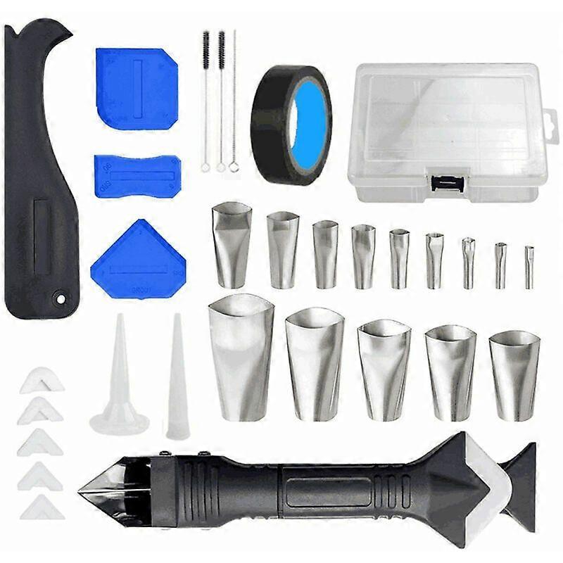 32 Pieces Metal Scraper Nozzle Smear Polishing (3 in 1 White Scraper)